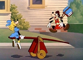 Screenshots from the 1943 Disney cartoon Victory Vehicles