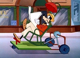 Screenshots from the 1943 Disney cartoon Victory Vehicles