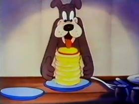 Screenshots from the 1943 Walter Lantz cartoon Canine Commandos