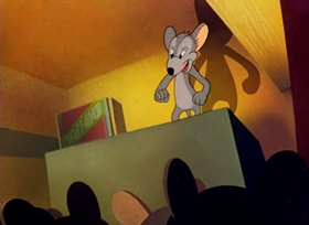Screenshots from the 1943 Warner Bros. cartoon Fifth Column Mouse