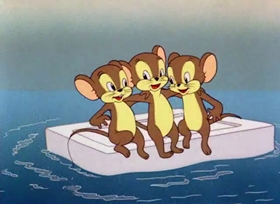 Screenshots from the 1943 Warner Bros. cartoon Fifth Column Mouse
