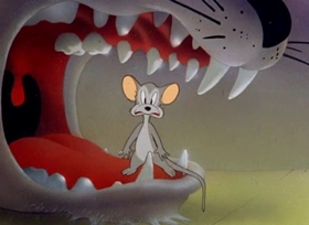 Screenshots from the 1943 Warner Bros. cartoon Fifth Column Mouse