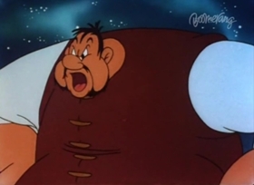 Screenshots from the 1943 Warner Bros. cartoon Jack-Wabbit and the Beanstalk