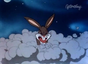 Screenshots from the 1943 Warner Bros. cartoon Jack-Wabbit and the Beanstalk