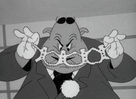 Screenshots from the 1943 Warner Bros. cartoon Porky Pig