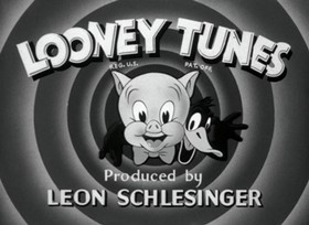 Screenshots from the 1943 Warner Bros. cartoon Porky Pig
