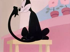 Screenshots from the 1943 Warner Bros. cartoon Fin n