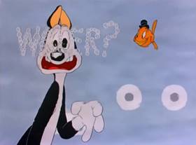 Screenshots from the 1943 Warner Bros. cartoon Fin n