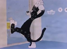 Screenshots from the 1943 Warner Bros. cartoon Fin n