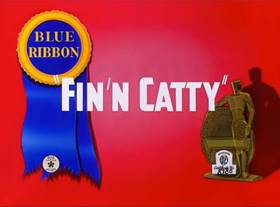 Screenshots from the 1943 Warner Bros. cartoon Fin n