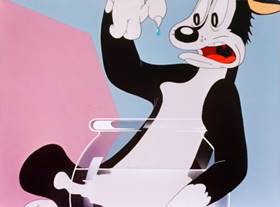 Screenshots from the 1943 Warner Bros. cartoon Fin n