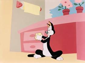 Screenshots from the 1943 Warner Bros. cartoon Fin n