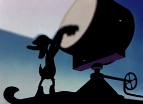 Screenshots from the 1943 Warner Bros. cartoon Daffy the Commando