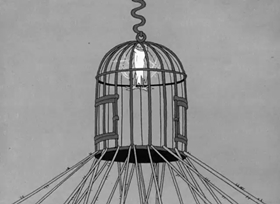 Screenshots from the 1943 Warner Bros. cartoon Puss n