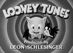 Screenshots from the 1943 Warner Bros. cartoon Puss n