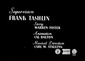 Screenshots from the 1943 Warner Bros. cartoon Puss n