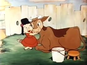 Screenshots from the 1944 Terrytoons cartoon The Butcher of Seville