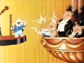 Screenshots from the 1944 Terrytoons cartoon The Butcher of Seville