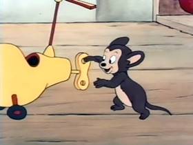 Screenshots from the 1944 Terrytoons cartoon The Helicopter