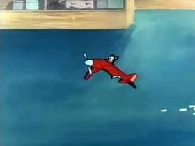 Screenshots from the 1944 Terrytoons cartoon The Helicopter