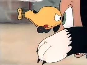 Screenshots from the 1944 Terrytoons cartoon The Helicopter