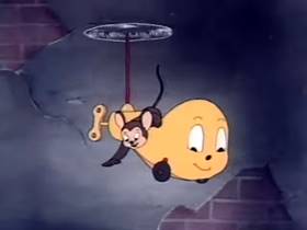 Screenshots from the 1944 Terrytoons cartoon The Helicopter