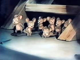 Screenshots from the 1944 Terrytoons cartoon The Helicopter