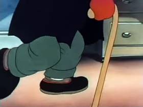 Screenshots from the 1944 Terrytoons cartoon The Helicopter