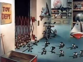 Screenshots from the 1944 Terrytoons cartoon The Helicopter