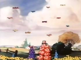 Screenshots from the 1944 Terrytoons cartoon A Day in June