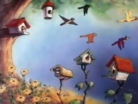 Screenshots from the 1944 Terrytoons cartoon A Day in June