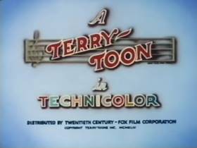 Screenshots from the 1944 Terrytoons cartoon A Day in June