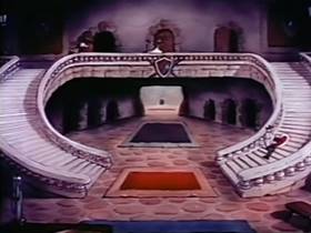 Screenshots from the 1944 Terrytoons cartoon The Frog and the Princess