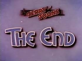 Screenshots from the 1944 Terrytoons cartoon The Frog and the Princess