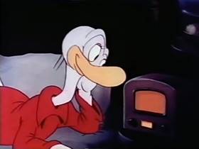 Screenshots from the 1944 Terrytoons cartoon The Frog and the Princess
