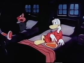 Screenshots from the 1944 Terrytoons cartoon The Frog and the Princess