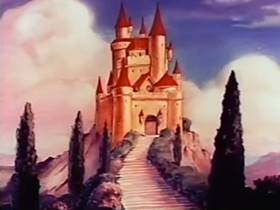 Screenshots from the 1944 Terrytoons cartoon The Frog and the Princess