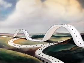 Screenshots from the 1944 Terrytoons cartoon My Boy Johnny