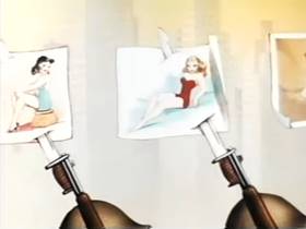 Screenshots from the 1944 Terrytoons cartoon My Boy Johnny