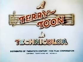 Screenshots from the 1944 Terrytoons cartoon My Boy Johnny