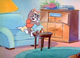 Screenshots from the 1944 MGM cartoon The Zoot Cat