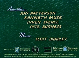 Screenshots from the 1944 MGM cartoon The Zoot Cat