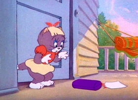 Screenshots from the 1944 MGM cartoon The Zoot Cat