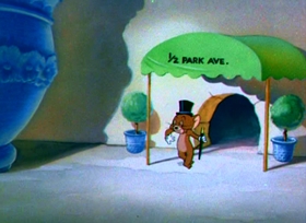 Screenshots from the 1944 MGM cartoon The Million Dollar Cat