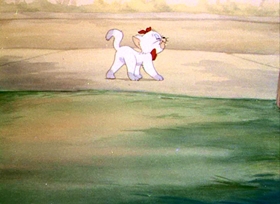 Screenshots from the 1944 MGM cartoon The Bodyguard