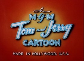 Screenshots from the 1944 MGM cartoon Mouse Trouble