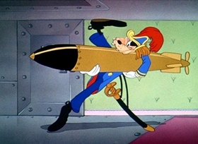 Screenshots from the 1944 Disney cartoon How to Be a Sailor