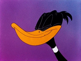 Screenshots from the 1944 Warner Bros. cartoon Tom Turk and Daffy