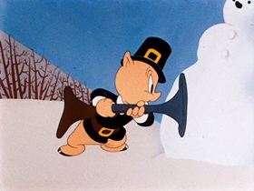 Screenshots from the 1944 Warner Bros. cartoon Tom Turk and Daffy