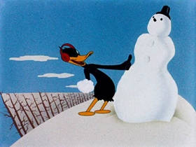 Screenshots from the 1944 Warner Bros. cartoon Tom Turk and Daffy